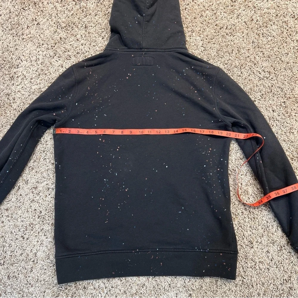 Abercrombie & Fitch Men's Black Speckled Hoodie - Picture 9 of 10